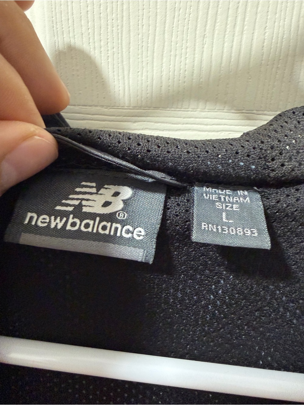 New Balance Men's Dark Gray Hooded Windbreaker Jacket - Picture 2 of 2